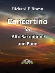 Concertino for Alto Saxophone and Band Concert Band sheet music cover Thumbnail